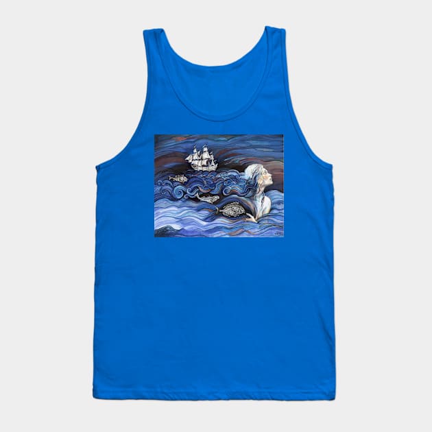 Ocean Hair. Tank Top by FanitsaArt